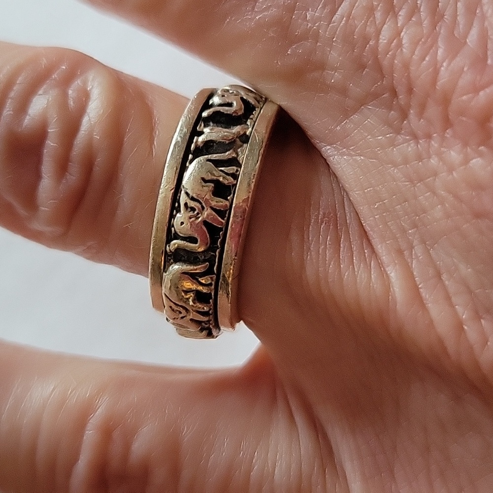 925 silver spinner ring.